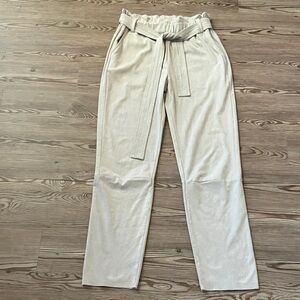 SPARKZ COPENHAGEN Women’s lt Gray faux suede stretch jogger style pants sz S